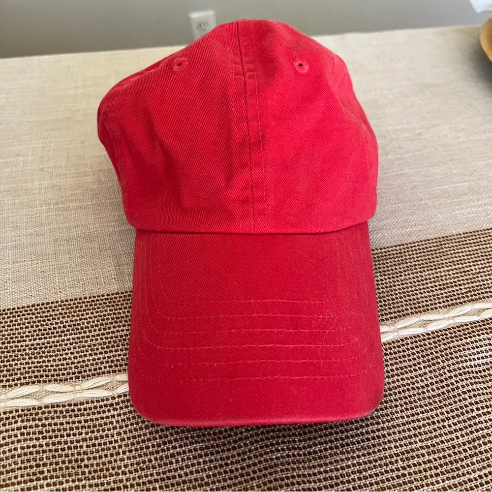 Sky brand red baseball hat